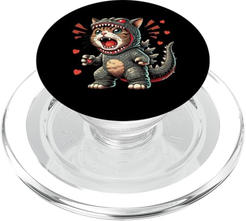 Süßes Katzen-Rex-Kostüm – bezaubernder brüllender Kätzchen-Dinosaurier PopSockets PopGrip für MagSafe Süßes Katzen-Rex-Kostüm – bezaubernder brüllender Kätzchen-Dinosaurier PopSockets PopGrip für MagSafe von Holy Meow Kitty Cats Apparel.USA