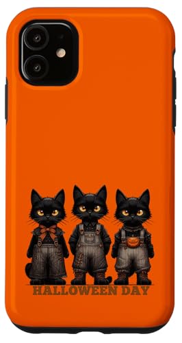 Süßes gruseliges schwarzes Katzenkostüm für Mütter und Väter Hülle für iPhone 11 Süßes gruseliges schwarzes Katzenkostüm für Mütter und Väter Hülle für iPhone 11 von Holy Meow Kitty Cats Apparel.USA