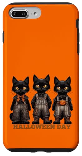 Süßes gruseliges schwarzes Katzenkostüm für Mütter und Väter Hülle für iPhone 7 Plus/8 Plus von Holy Meow Kitty Cats Apparel.USA