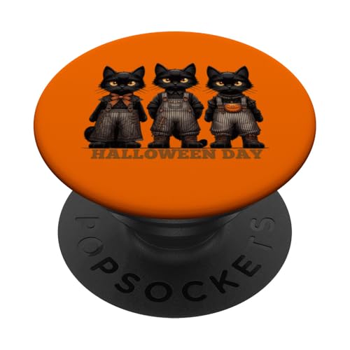 Süßes gruseliges schwarzes Katzenkostüm für Mütter und Väter PopSockets Klebender PopGrip Süßes gruseliges schwarzes Katzenkostüm für Mütter und Väter PopSockets Klebender PopGrip von Holy Meow Kitty Cats Apparel.USA