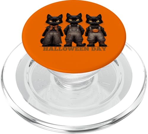 Süßes gruseliges schwarzes Katzenkostüm für Mütter und Väter PopSockets PopGrip für MagSafe Süßes gruseliges schwarzes Katzenkostüm für Mütter und Väter PopSockets PopGrip für MagSafe von Holy Meow Kitty Cats Apparel.USA