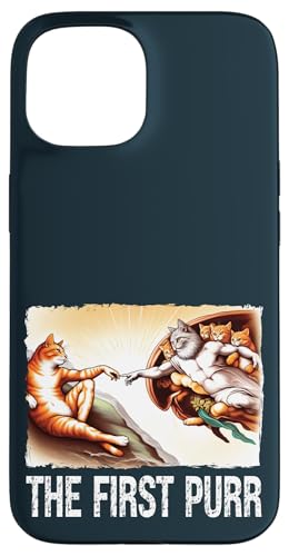 The First Purr Cats Creation Painting Parodie Katze Mütter Väter Hülle für iPhone 15 The First Purr Cats Creation Painting Parodie Katze Mütter Väter Hülle für iPhone 15 von Holy Meow Kitty Cats Apparel.USA
