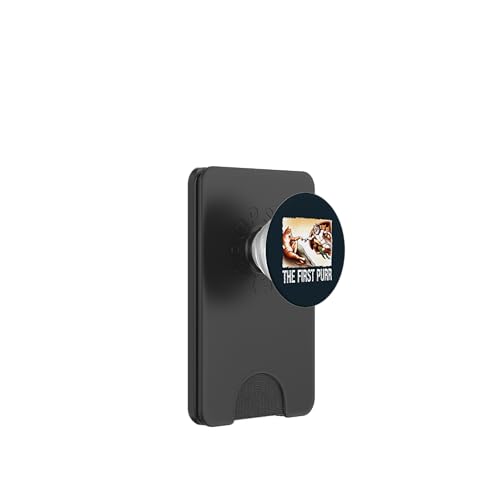 The First Purr Cats Creation Painting Parodie Katze Mütter Väter PopSockets PopWallet für MagSafe The First Purr Cats Creation Painting Parodie Katze Mütter Väter PopSockets PopWallet für MagSafe von Holy Meow Kitty Cats Apparel.USA