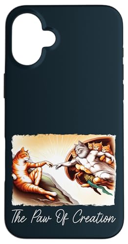 The Paw Of Creation Kitten Kitty Painting Parodie Katze Mama Papa Hülle für iPhone 16 Plus The Paw Of Creation Kitten Kitty Painting Parodie Katze Mama Papa Hülle für iPhone 16 Plus von Holy Meow Kitty Cats Apparel.USA