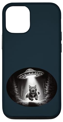 UFO Entführungskatze - Alien Encounter Sci-Fi Kitty Cat Unisex Hülle für iPhone 12/12 Pro UFO Entführungskatze - Alien Encounter Sci-Fi Kitty Cat Unisex Hülle für iPhone 12/12 Pro von Holy Meow Kitty Cats Apparel.USA