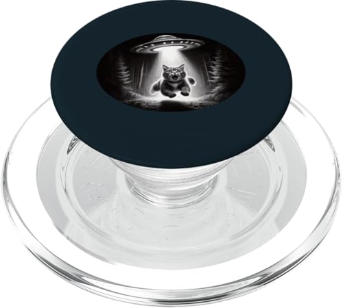 UFO Entführungskatze - Alien Encounter Sci-Fi Kitty Cat Unisex PopSockets PopGrip für MagSafe UFO Entführungskatze - Alien Encounter Sci-Fi Kitty Cat Unisex PopSockets PopGrip für MagSafe von Holy Meow Kitty Cats Apparel.USA
