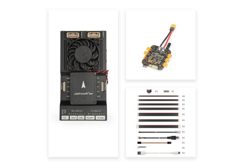 Holybro Pixhawk RPi CM4 Baseboard&Pixhawk 6X(New) & PM03D(With XT30) Zubehör Drohne von Holybro