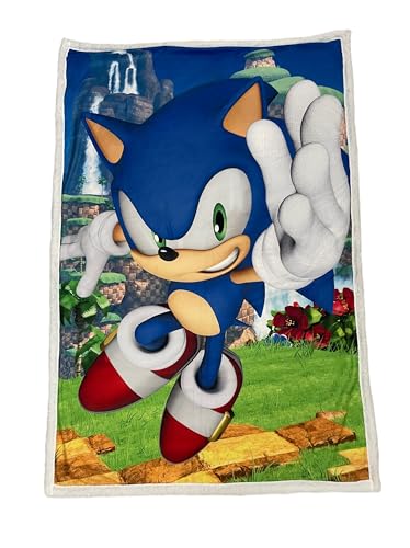 HOMADICT PLAID SHERPA 100X150 CM SONIC CHARACTER HOMADICT PLAID SHERPA 100X150 CM SONIC CHARACTER von HÔMADICT