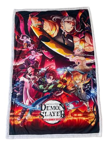 HÔMADICT Sherpa-Decke, 100 x 150 cm, Demon Slayer Kyojuro & Tanjiro HÔMADICT Sherpa-Decke, 100 x 150 cm, Demon Slayer Kyojuro & Tanjiro von HÔMADICT