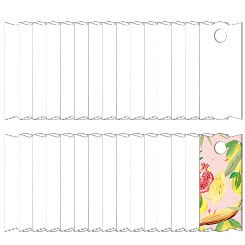 Sublimationsabzeichen-Rohlinge, 30 Stück, Sublimationsdruck-Hartfaserplatte, blanko für Stanley-Becherdeckel, Dekoration, einfache Sublimations-MDF-Blanko-Karten von Homaisson