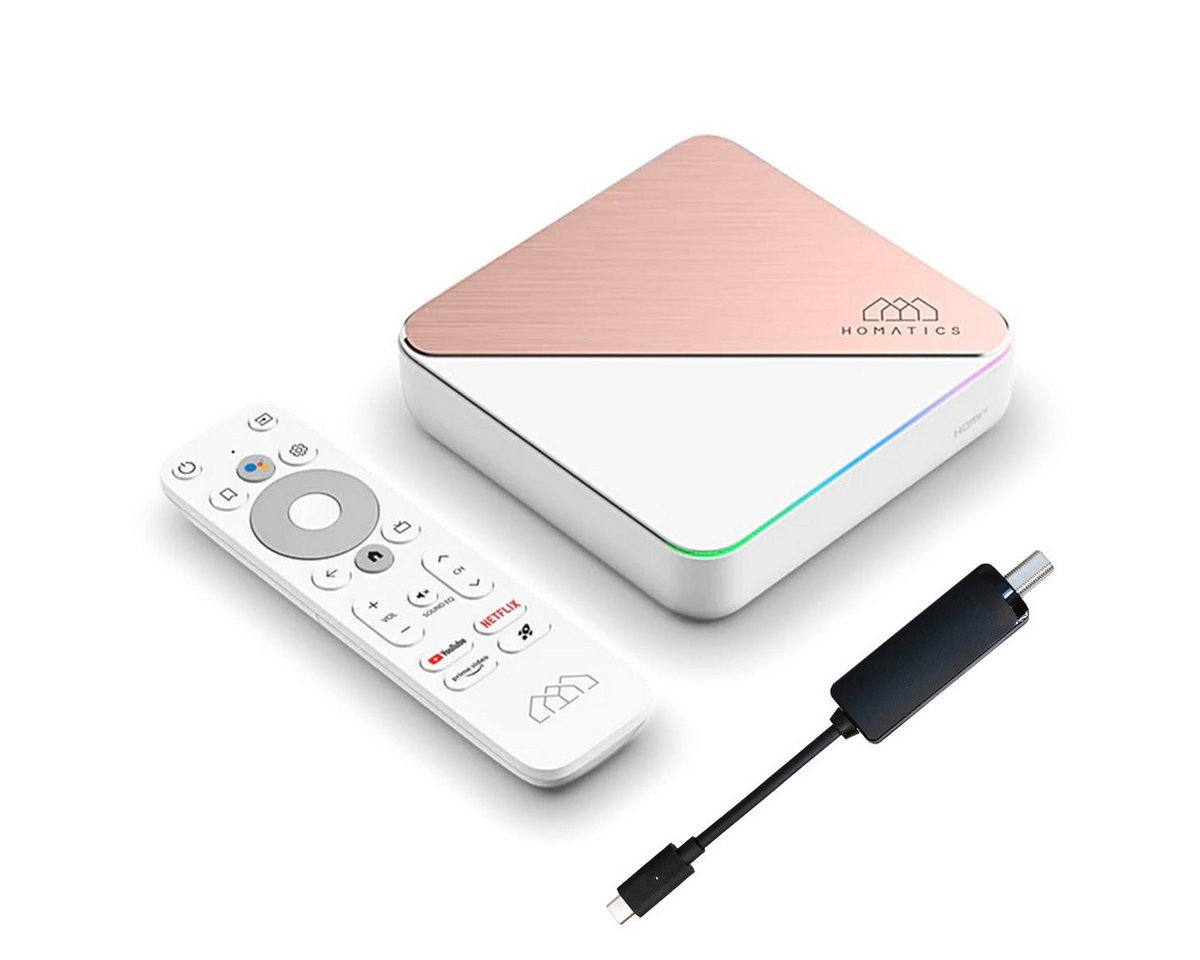 Homatics Box R 4K Plus Android TV + DVB-S2X Sat Tuner Netzwerk-Receiver von Homatics