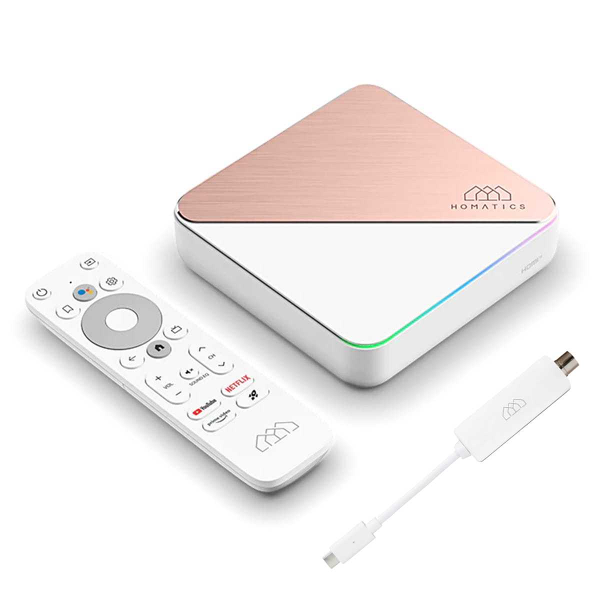 Homatics Box R 4K Plus Android TV Mediaplayer + DVB-T2 Tuner (4K UHD HDR WiFi 6 Bluetooth) von Homatics