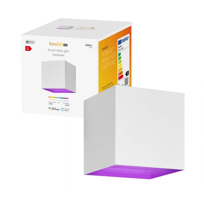 Hombli - Smart Outdoor Wandleuchte V2, Weiß von Hombli