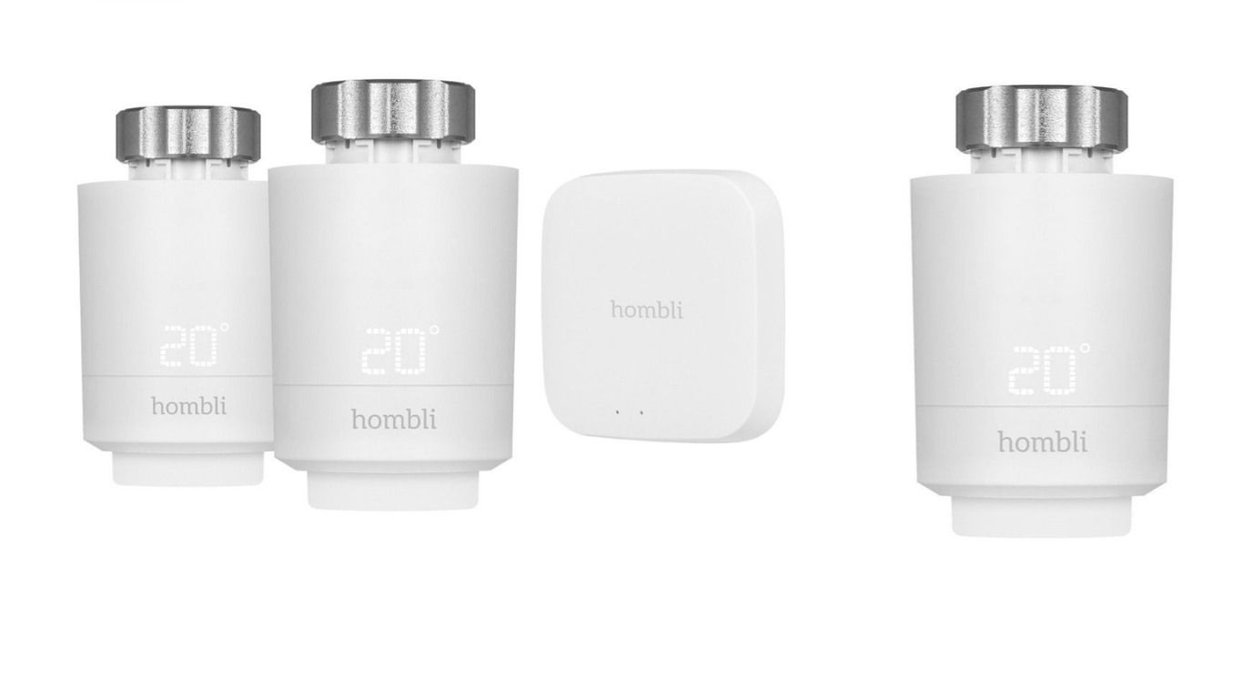 Hombli - Smart Radiator Thermostat Starterkit (2+BT Bridge) + 1 extra thermostat Bundle von Hombli