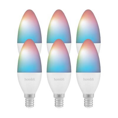 Hombli smarte Glühbirne, 4,5W, E14, RGB, 6er Pack von Hombli