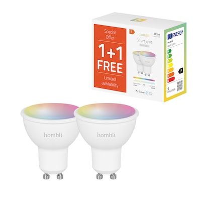 Hombli smarte Glühbirne GU10 5W RGB, 2er Pack von Hombli