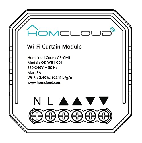 HOMCLOUD Intelligentes WLAN-Rollladen-Modul zur Einbaumontage, Jalousien und Markisen Zeitschaltuhr Schalter Rolladenzeitschaltuhr Timer für Rolladenmotor HOMCLOUD Intelligentes WLAN-Rollladen-Modul zur Einbaumontage, Jalousien und Markisen Zeitschaltuhr Schalter Rolladenzeitschaltuhr Timer für Rolladenmotor von Homcloud