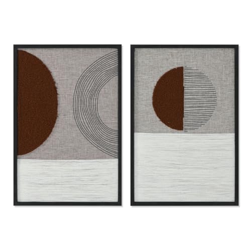 Home ESPRIT Bild Beige Terrakotta Modern Urban 40 x 3 x 60 cm (2 Stück) von Home ESPRIT