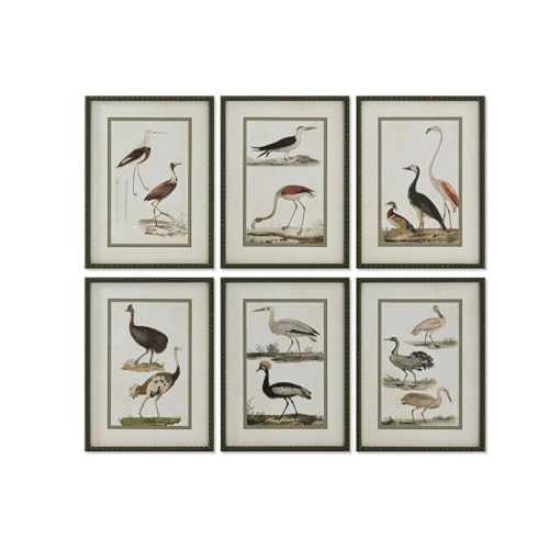 Home ESPRIT Bild Birds Cottage 40 x 2,5 x 54 cm (6 Stück) von Home ESPRIT