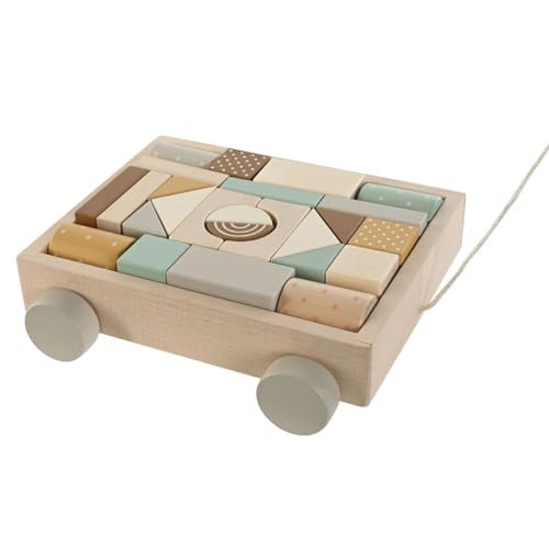 Home ESPRIT Holz-Set, Gelb, Braun, Natur, Mintgrün von Home ESPRIT