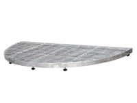 Home>it® halvrund trinrist med 6 stillesko 40x80 cm galvaniseret von Home > It