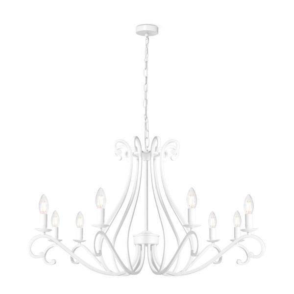 B-Ware Kronleuchter LIVA weiß - 8flammig - E14 Fassungen - 94cm Dur... B-Ware Kronleuchter LIVA weiß - 8flammig - E14 Fassungen - 94cm Dur... von Home Sweet Home
