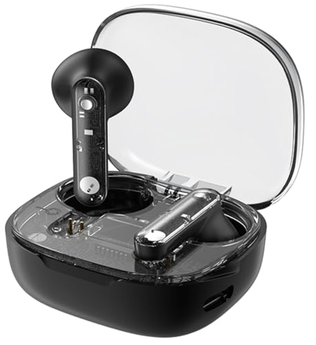 Kopfhörer Kabellos Bluetooth 5.3, 4g Mini In Ear Kopfhörer mit 4 Mikrofon, 2024 Bluetooth Kopfhörer mit Hi-Fi Stereo Ohrhörer Sport, 50H Tiefer Bass Spielzeit Wireless Earbud, USB-C Ladecase (Schwarz) Kopfhörer Kabellos Bluetooth 5.3, 4g Mini In Ear Kopfhörer mit 4 Mikrofon, 2024 Bluetooth Kopfhörer mit Hi-Fi Stereo Ohrhörer Sport, 50H Tiefer Bass Spielzeit Wireless Earbud, USB-C Ladecase (Schwarz) von Home