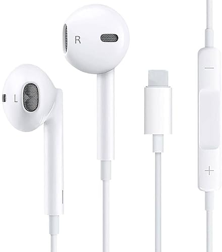Kopfhörer für iPhone 14, Kopfhörer für iPhone 14, kabelgebunden, Stereo, HiFi-Kopfhörer mit integriertem Mikrofon und Lautstärkeregler, kompatibel mit iPhone14 Pro Max Plus/13/12/SE/11/XS Max/XS/8 von HomeCove