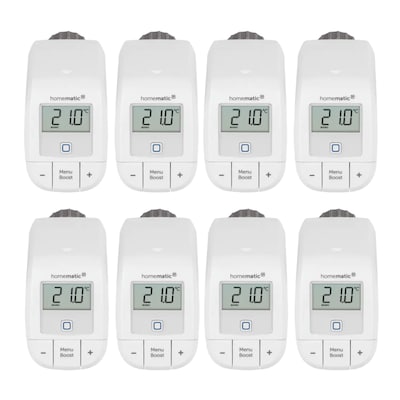 Homematic IP Heizkörperthermostat – basic HmIP-eTRV-B • 8er Pack Homematic IP Heizkörperthermostat – basic HmIP-eTRV-B • 8er Pack von Homematic IP