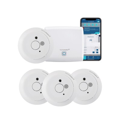 Homematic IP Starter Set, 4x Rauchwarnmelder & Access Point von Homematic IP