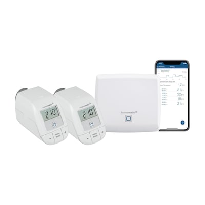 Homematic IP Starter Set Heizen Basis II, 2x Thermostat Basic & Access Point von Homematic IP