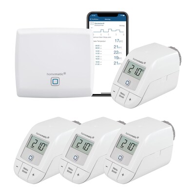 Homematic IP Starter Set Heizen Basis IV, 4x Thermostat Basic & Access Point von Homematic IP