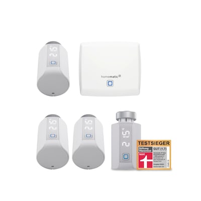 Homematic IP Starter Set Heizen Premium IV, 4xThermostat Evo & Access Point von Homematic IP