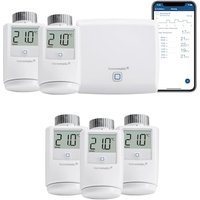 Homematic IP Starter Set Heizen V, 5xThermostat HMIP-eTRV/2 & Access Point von Homematic IP