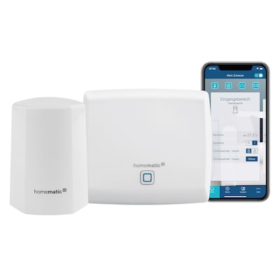 Homematic IP smarte Wetterstation Temperatur + Luftfeuchtigkeit mit Access Point von HomeMatic IP