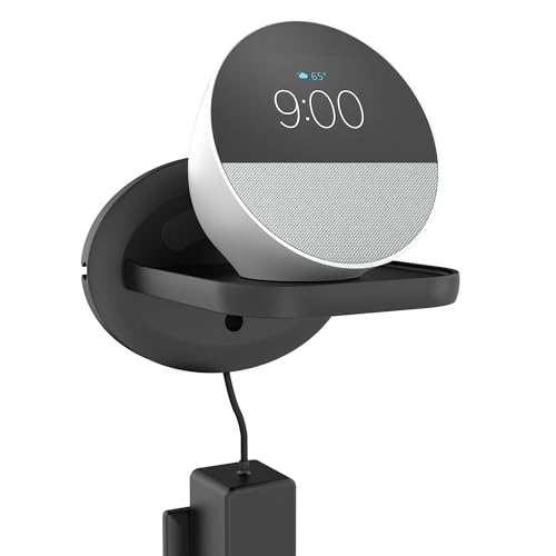 HomeMount Wandhalterung für Sonos One/Echo Spot Universal Bluetooth Lautsprecher Wandhalterung – Sicher und Stilvoll für intelligente Raumgestaltung (schwarz) von HomeMount