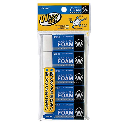 Sakura Color Foam Eraser W 5P RFW100-5P by HomeOffice Sakura Color Foam Eraser W 5P RFW100-5P by HomeOffice von HomeOffice