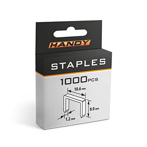 Heftklammern für Tacker/Tacker - 1,2 x 10,6 x 8 mm - 1000 Stück - für Handtacker von HomeShopXL