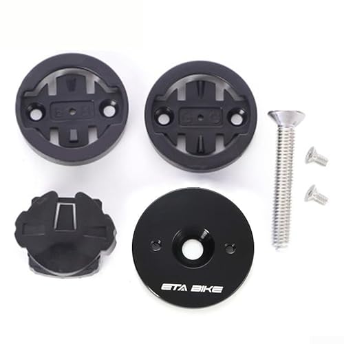 Stabile Fahrradcomputer-Halterung für Standard-Schäfte mit einem Durchmesser von 2,5 cm, inklusive Adaptern für verschiedene Marken (schwarz) von HomeVortex