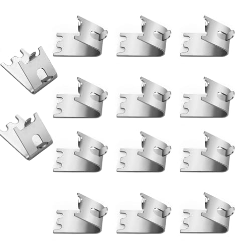 14 Stück Kühlschrank Regal Clip, Silber Gefrierschrank Regal Clip, Edelstahl Kühlschrank Regal Clip, 1.5 mm Verdicken Kühlschrank Regal Clip für Kühlschrank, Gefrierschrank 14 Stück Kühlschrank Regal Clip, Silber Gefrierschrank Regal Clip, Edelstahl Kühlschrank Regal Clip, 1.5 mm Verdicken Kühlschrank Regal Clip für Kühlschrank, Gefrierschrank von Homefantasy