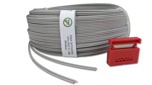 Homefibre GHV 4002 G-100 CUT Gigabit Netzwerk-Kabel POF (Polymer Optisches Kabel) 100m Bund mit Cutter von Homefibre