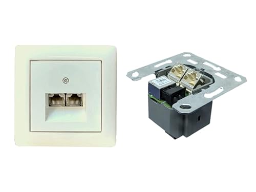 Homefibre OMS 1021 GIG-AP-Kit Aufputz Medienkonverter Switch 1Gbps inkl. Aufputz Rahmen und Abdeckung von Homefibre