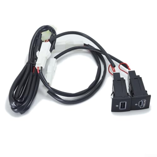Kfz-Ladeadapter, 12 V USB-Buchse, Autotelefonadapter für QC3.0 Schnellladeadapter für Golf 2006–2012 (für QC 3.0 + PD) von Homefurnishmall
