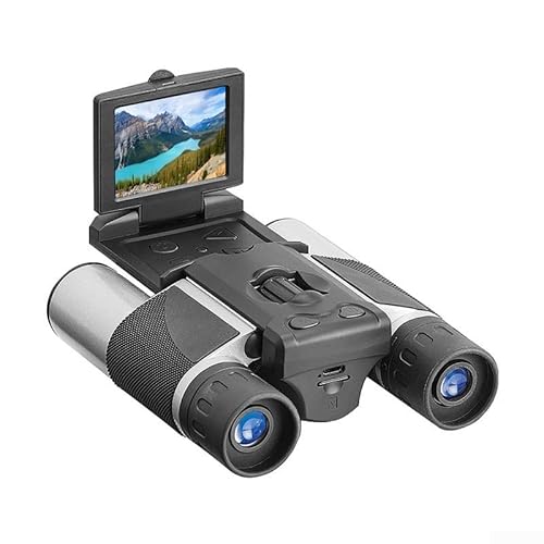 Praktisches 12 x 32 Fernglas mit LCD-Vorschau-Funktion für die Aufnahme von Momenten im Freien (Silber) von Homefurnishmall