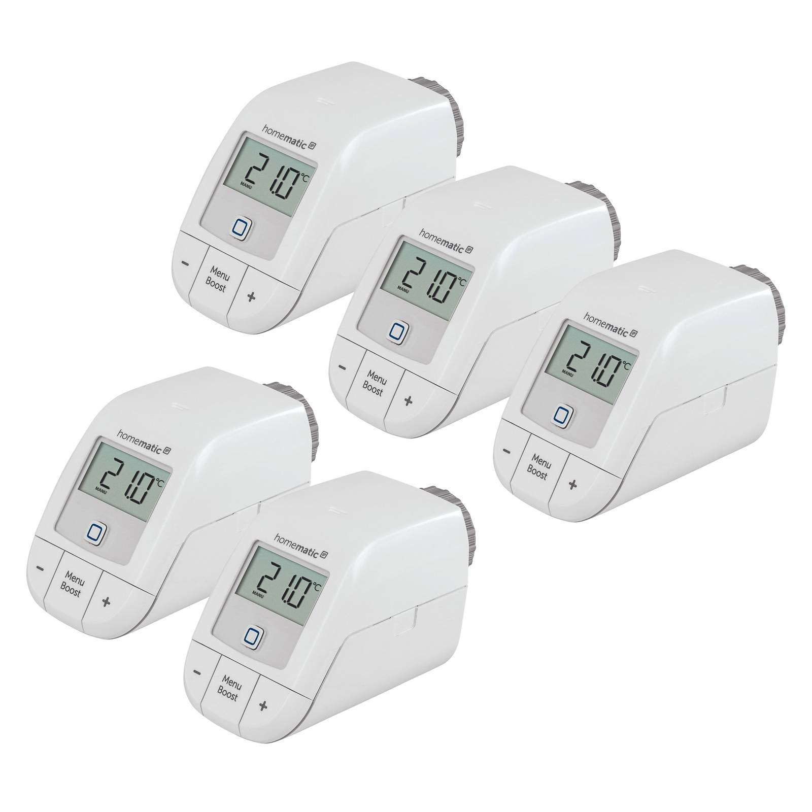 5 x Homematic IP Heizkörperthermostat basic 5 x Homematic IP Heizkörperthermostat basic von Homematic IP