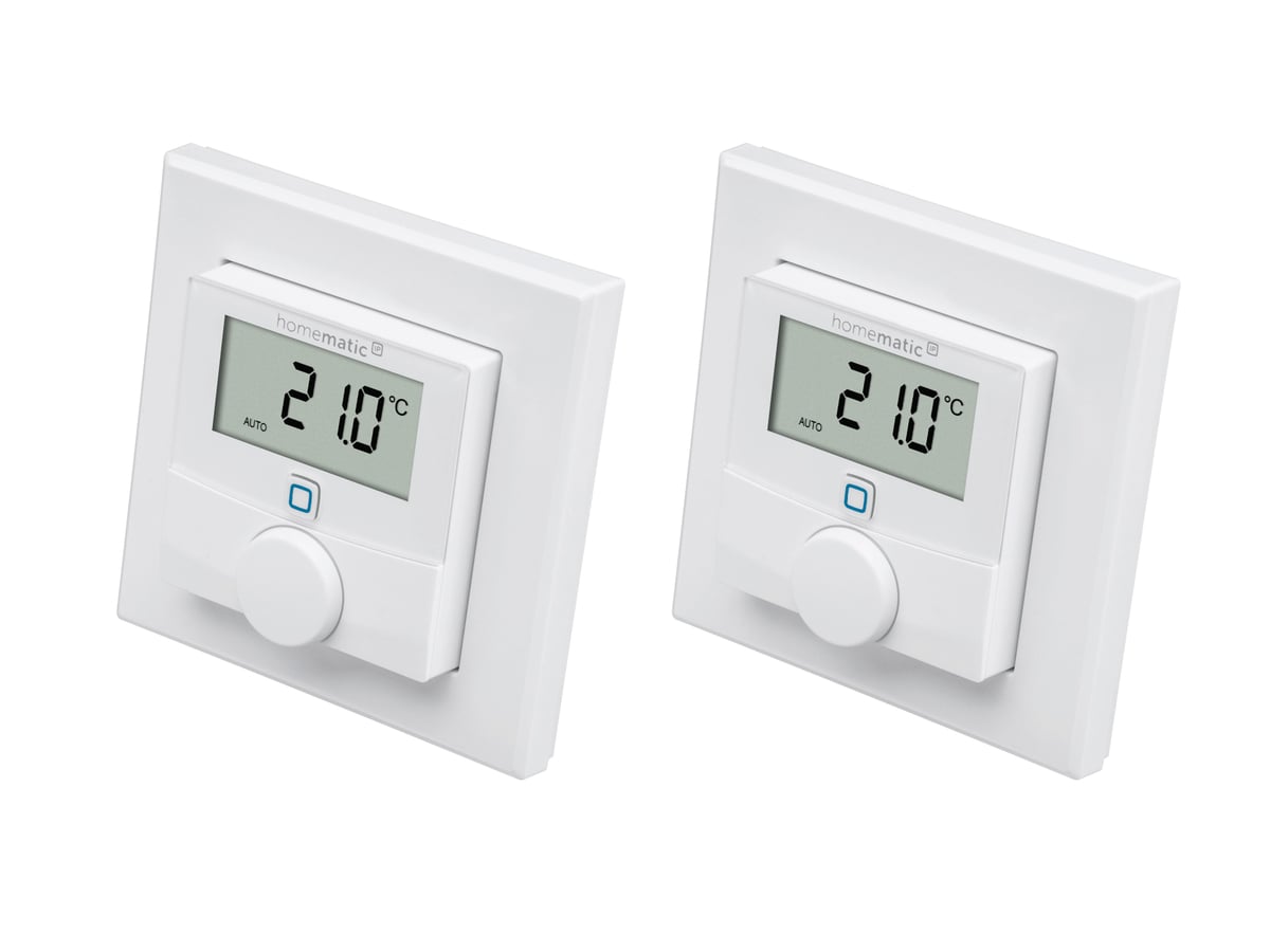 HOMEMATIC IP 156669A0, Wandthermostat mit Luftfeuchtigkeitssensor, 2 Stück HOMEMATIC IP 156669A0, Wandthermostat mit Luftfeuchtigkeitssensor, 2 Stück von Homematic IP