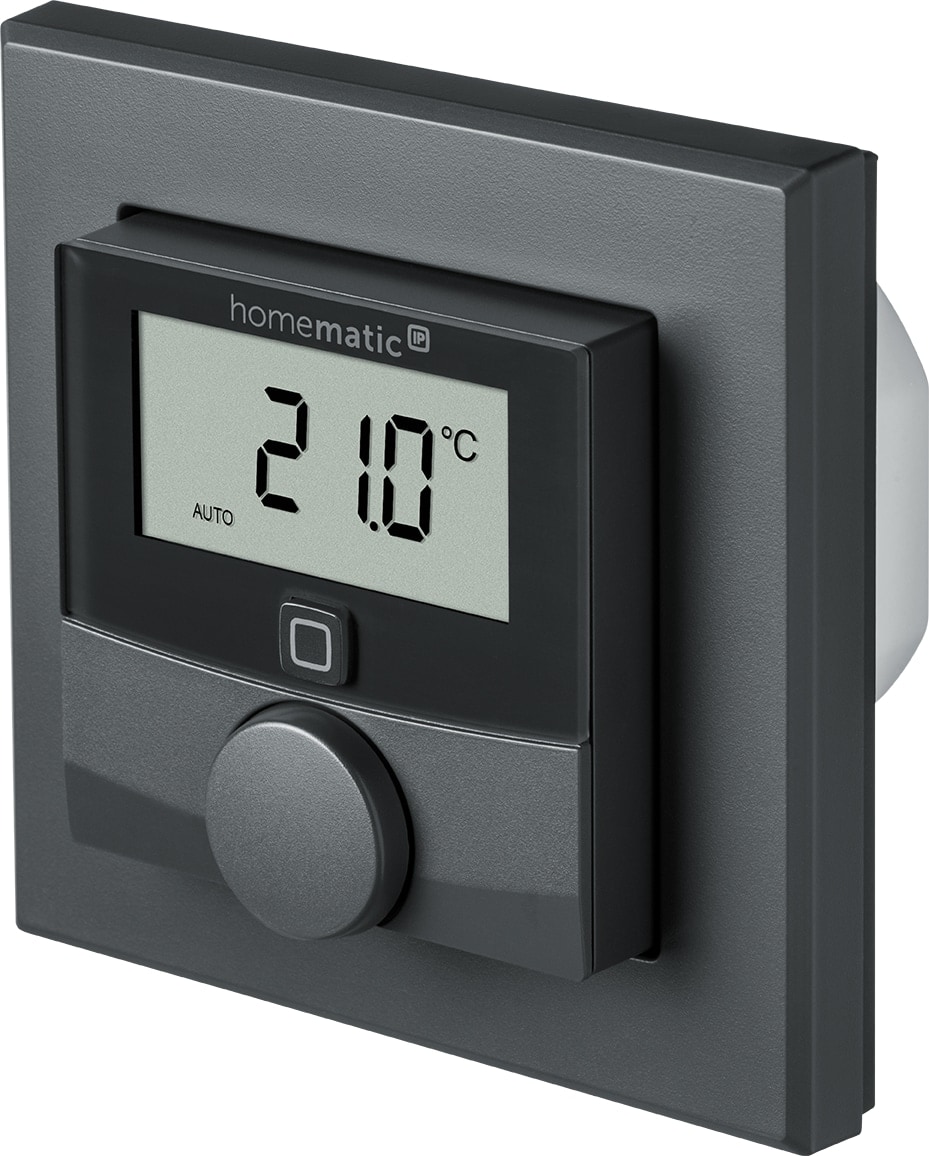 HOMEMATIC IP 159928A0, Wandthermostat mit Schaltausgang, anthrazit HOMEMATIC IP 159928A0, Wandthermostat mit Schaltausgang, anthrazit von Homematic IP