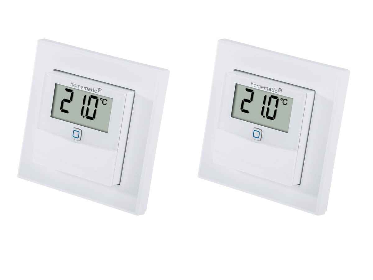HOMEMATIC IP Smart Home 150180A0, Temp. und Luftfeucht. Sensor mit Display, 2 Stück HOMEMATIC IP Smart Home 150180A0, Temp. und Luftfeucht. Sensor mit Display, 2 Stück von Homematic IP