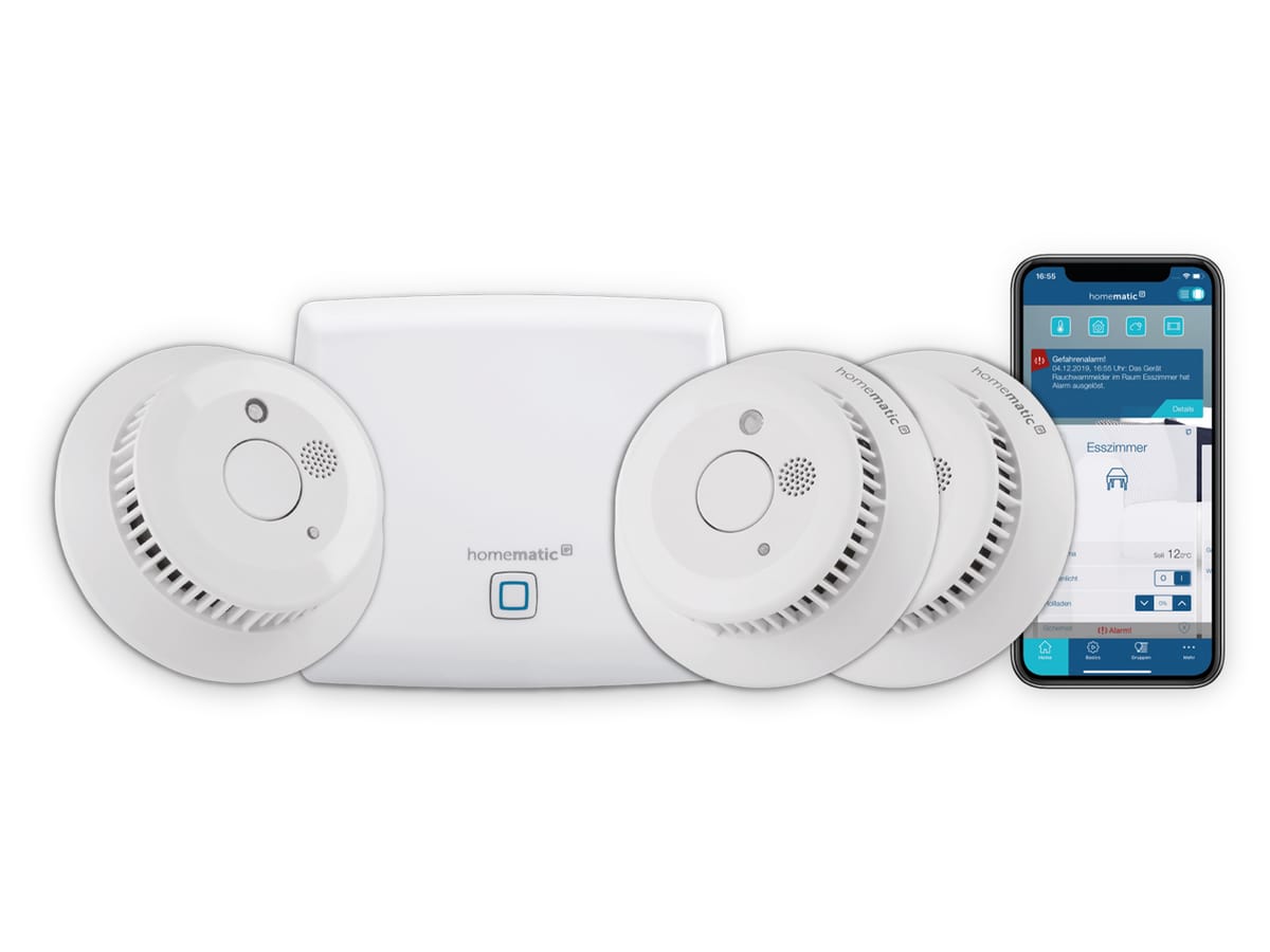 HOMEMATIC IP Smart Home 150788A0, Smart Home Starter Set Rauchwarnmelder HOMEMATIC IP Smart Home 150788A0, Smart Home Starter Set Rauchwarnmelder von Homematic IP