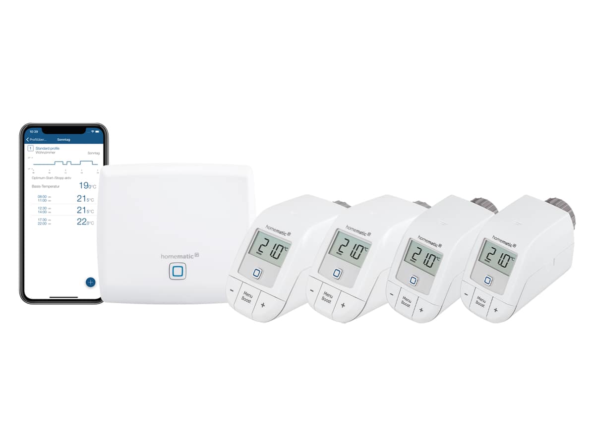 HOMEMATIC IP Starterset Heizen +2x Thermostat Basic von Homematic IP